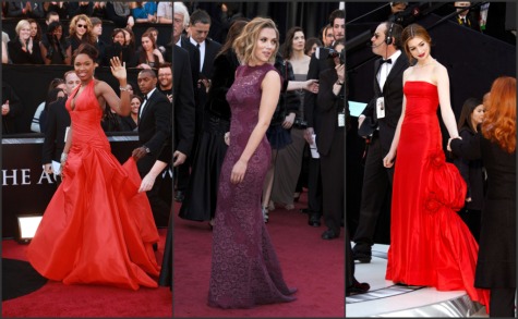 scarlett johansson oscars 2011 dress. Oscars 2011 red carpet fashion