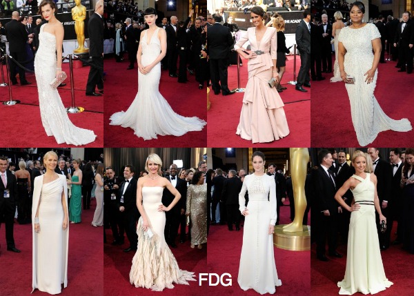 Academy Awards 2012 red carpet fashion